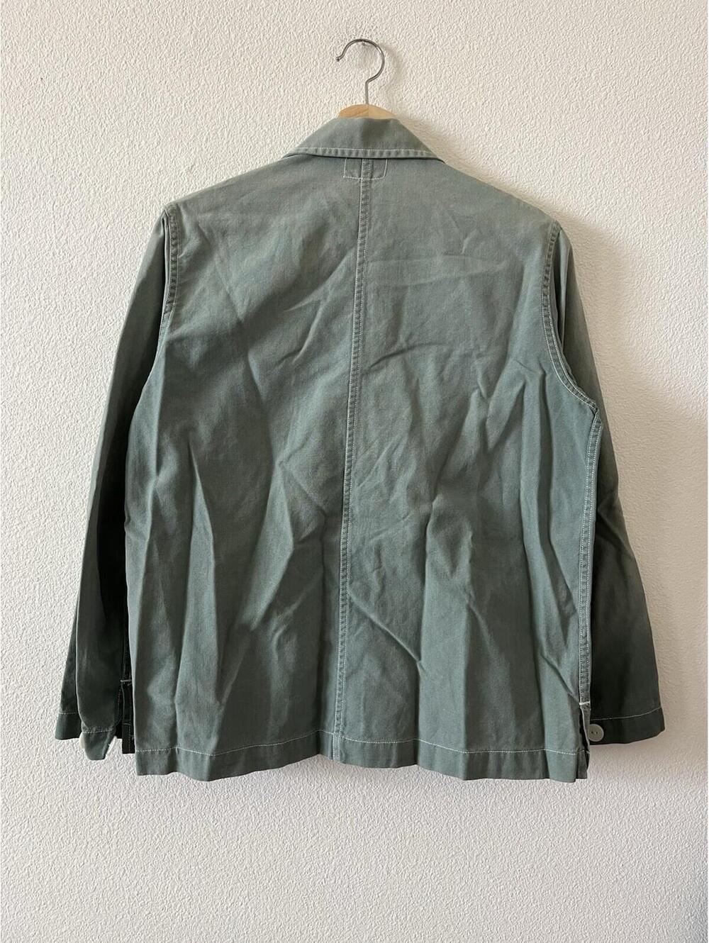 Vintage 50s Howard in Topsail Canvas Chore Jacket Green - Picture 4 of 6